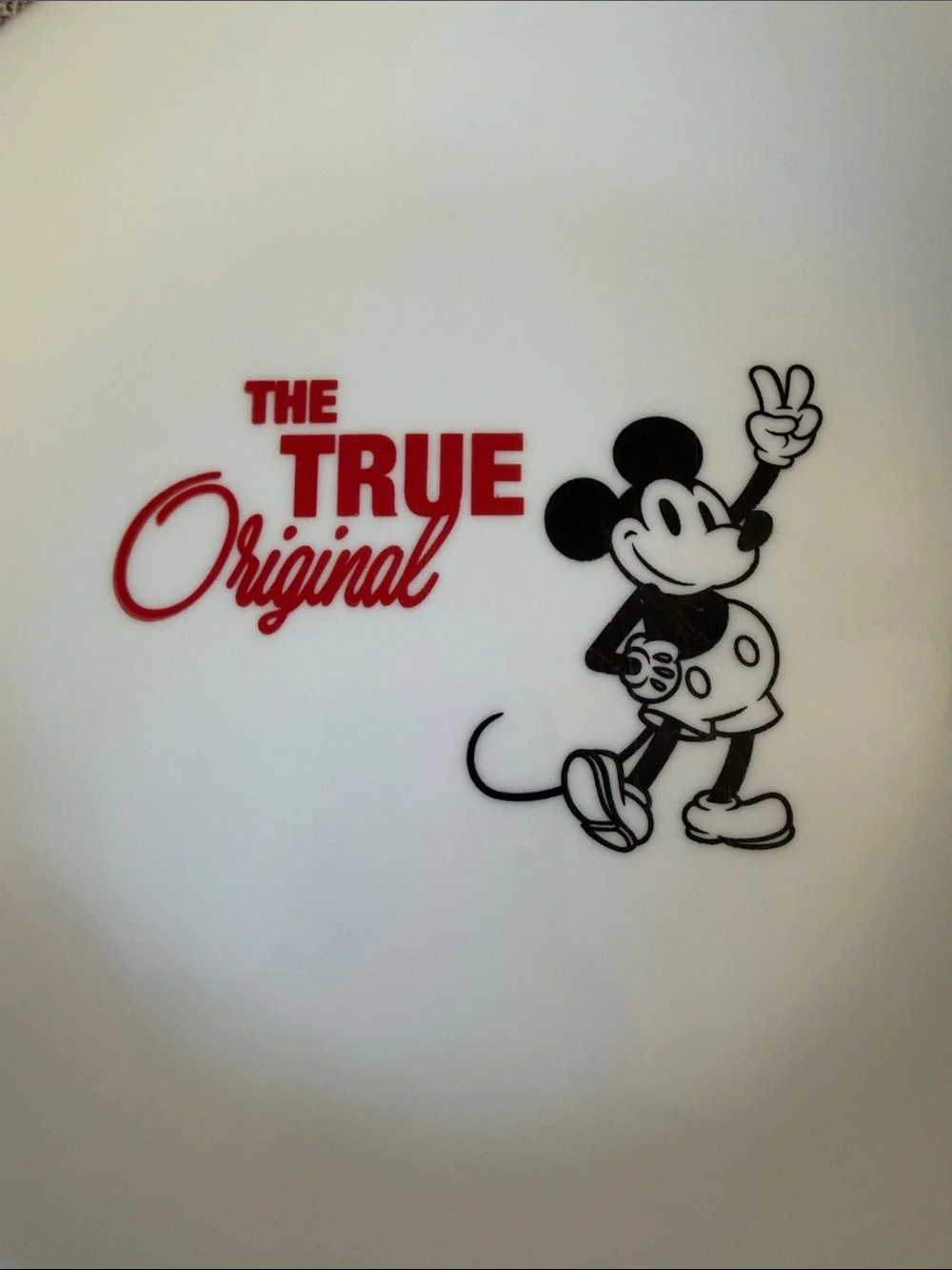 Disney Mickey Mouse White Ceramic Dessert Plates - Set of 2